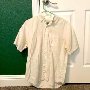 Men’s large white Old Navy short sleeved button down shirt